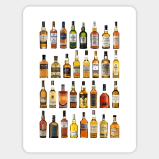 Whiskey Bottles Magnet